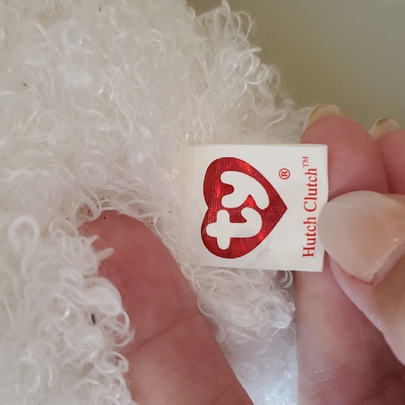 HUTCH CLUTCH Ty Beanie Babies 2005 hidden zipper compartment soft 'fur' EUC - Picture 8 of 9
